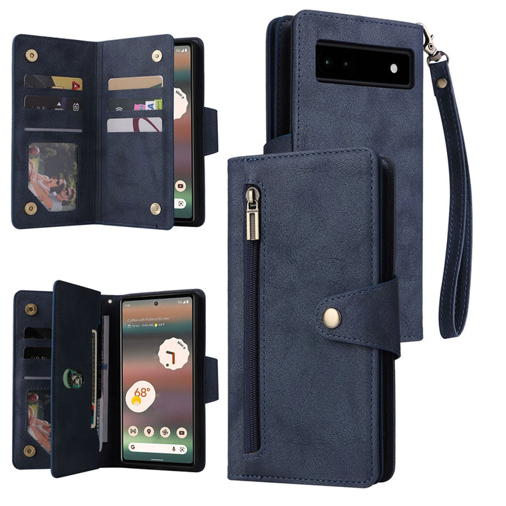 Kunstleder Brieftaschen Hülle/Case verschiedene Farben für Google Pixel 9, 9 Pro, 9 Pro XL, 8, 8 Pro, 8A, 7, 7 Pro, 7A, 6, 6 Pro, 6A, 5, 4, 4 XL, 4A, 3 XL, 3A, 3A XL | ZITOCASES®