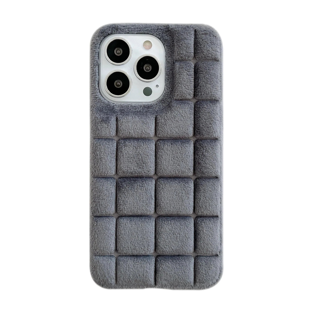 Weiche Stoff 3D Kachel/Karo Design Hülle/Case für iPhone 16, 15, 14, 13-Serie | ZITOCASES®