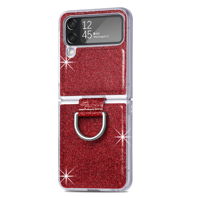 Bunte Glitzer/Ring Hülle/Case verschiedene Farben für Samsung Galaxy Z Flip 6, 5, 4, 3 | ZITOCASES®