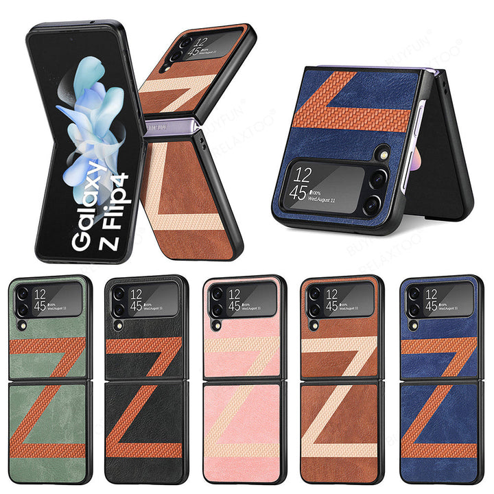 Elegante Kunstleder Z-Motiv Hülle/Case für Samsung Galaxy Z Flip 6, 5, 4, 3 | ZITOCASES®