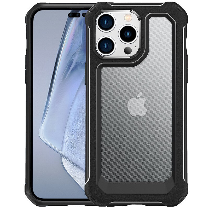 Robuste Airbag Carbon Optik Hülle/Case für iPhone 16-Serie | ZITOCASES®