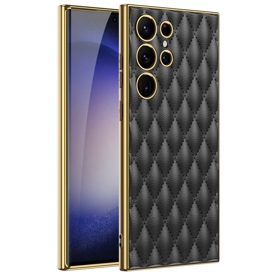 Kunstleder/Gold Optik Hülle/Case für Samsung Galaxy S25, S25 Plus, S25 Ultra, S24, S24 Plus, S24 Ultra, S24 FE, S23 FE, S23, S23 Plus, S23 Ultra, S22, S22 Plus, S22 Ultra, S21 FE, S21, S21 Plus, S21 Ultra, S20, S20 Plus | ZITOCASES®