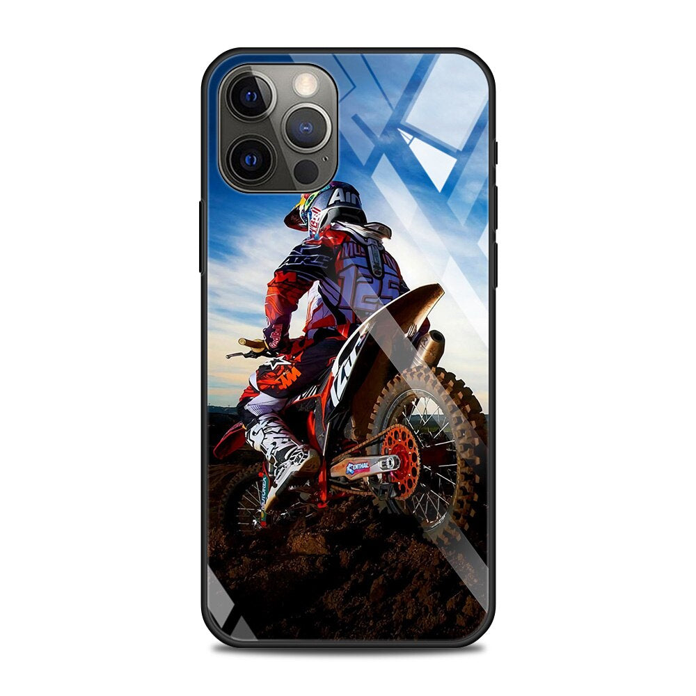 Motorrad/Motocross Panzerglas Hülle/Case für iPhone 16-Serie | ZITOCASES®