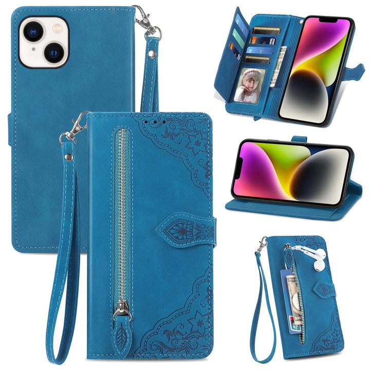 Orientalische Kunstleder Klapp Hülle/Flip Case für iPhone 16, 15, 14-Serie | ZITOCASES®