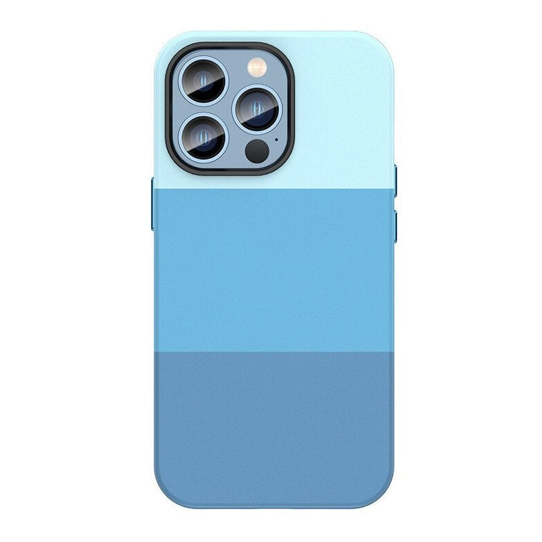 Dreifarbige Kunstleder Hülle/Case für iPhone 16, 16 Plus, 16 Pro, 16 Pro Max, 16e, 15, 15 Plus, 15 Pro, 15 Pro Max, 14, 14 Plus, 14 Pro, 14 Pro Max, 13, 13 Pro, 13 Pro Max, 13 Mini, 12, 12 Pro, 12 Pro Max, 12 Mini, SE, 11, 11 Pro, 11 Pro Max | ZITOCASES®