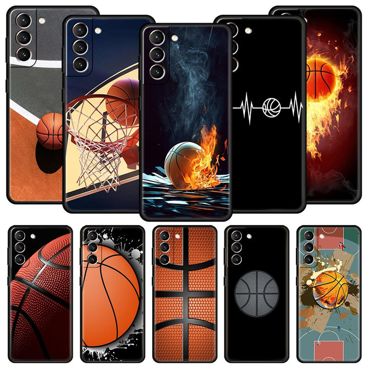 Basketball Motive Soft Hülle/Case für Samsung Galaxy S24, S24 Plus, S24 Ultra, S24 FE, S23 FE, S23, S23 Plus, S23 Ultra, S22, S22 Plus, S22 Ultra, S21 FE, S21, S21 Plus, S21 Ultra, S20, S20 Plus, S20 Ultra, S20 FE, S10, Note 20 | ZITOCASES®