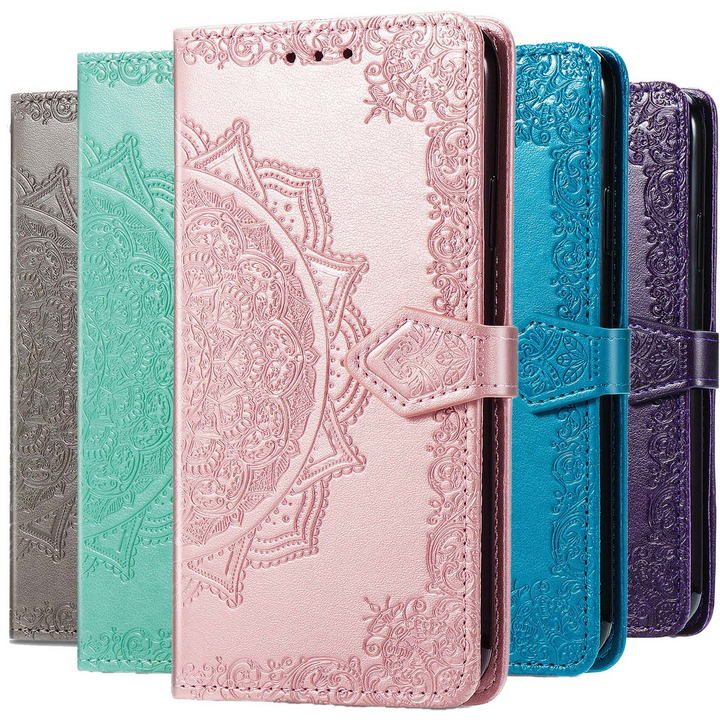 Mandala-Blumen Kunstleder Klapp Hülle/Flip Case für Nokia X30, XR21, XR20, X20, X6, X5, G60, G50, G42, G22, G21, G20, G11, G10, 8.3, 8, 7.2, 7.1, 6.2, 6, 5.4 | ZITOCASES®