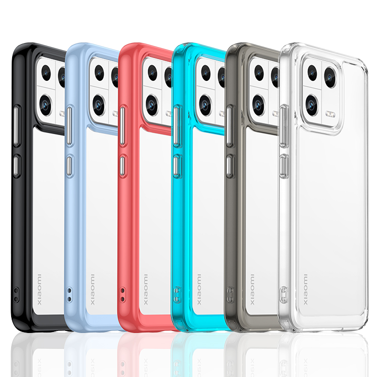 Transparente Silikon/Plastik Hülle/Case mit buntem Rahmen für Xiaomi 15, 15 Pro, 15 Ultra, 14, 14 Pro, 14 Ultra, 14T, 14T Pro, 13, 13 Pro, 13 Lite, 13 Ultra, 13T, 13T Pro, 12, 12 Pro, 12X, 12 Lite, 12T, 12T Pro, 11, Redmi Note 14 Pro Plus | ZITOCASES®