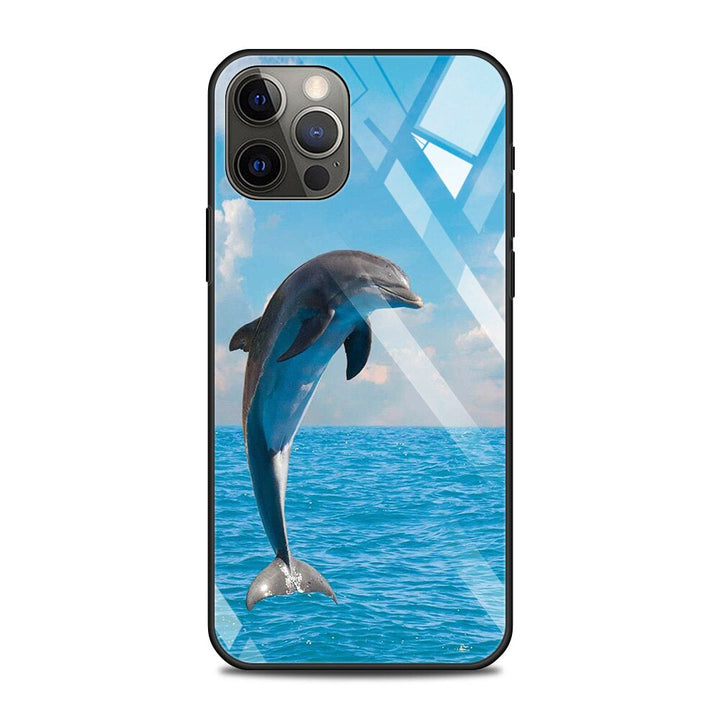 Delfin Motive Panzerglas Hülle/Case für iPhone 11, SE-Serie | ZITOCASES®