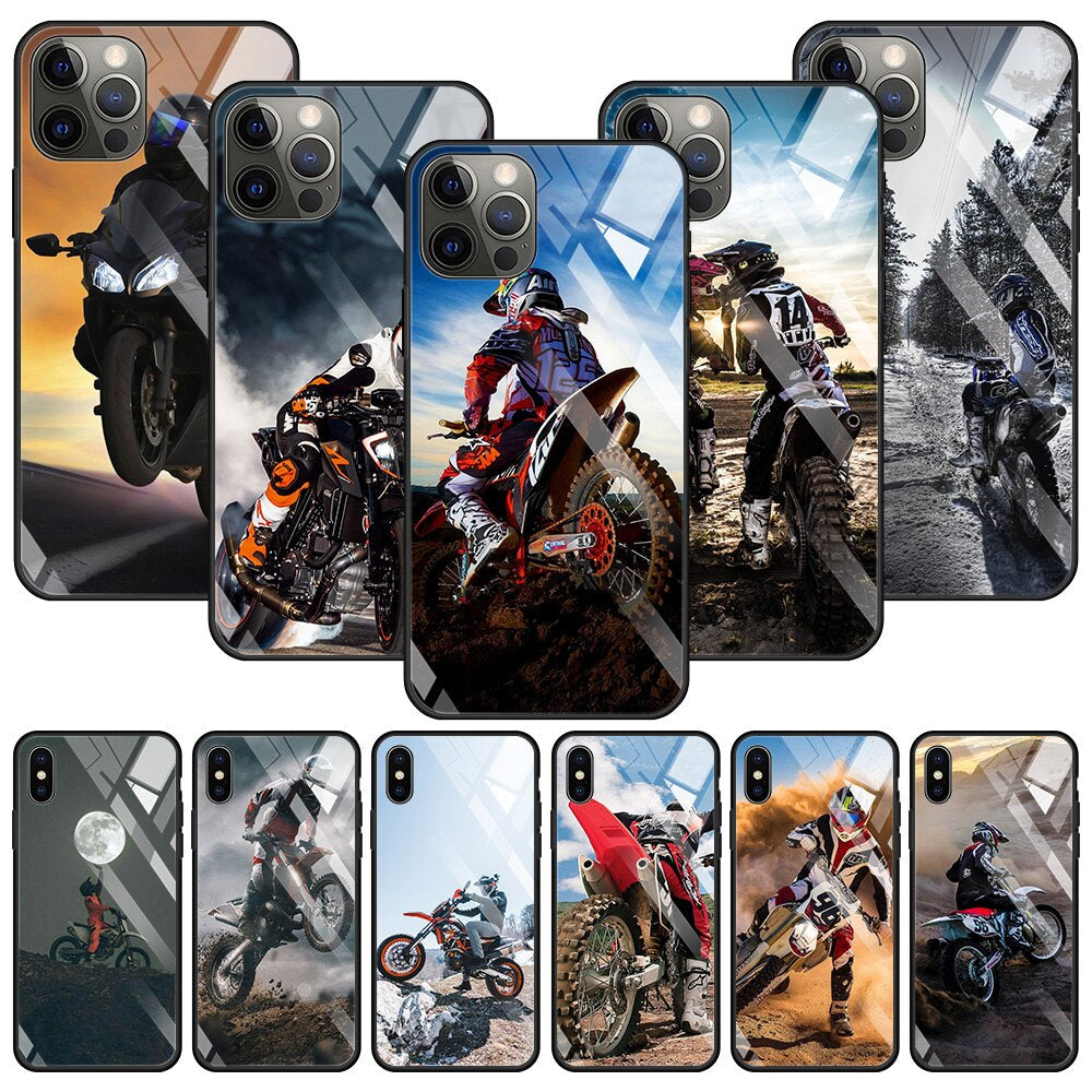 Motorrad/Motocross Panzerglas Hülle/Case für iPhone 16-Serie | ZITOCASES®