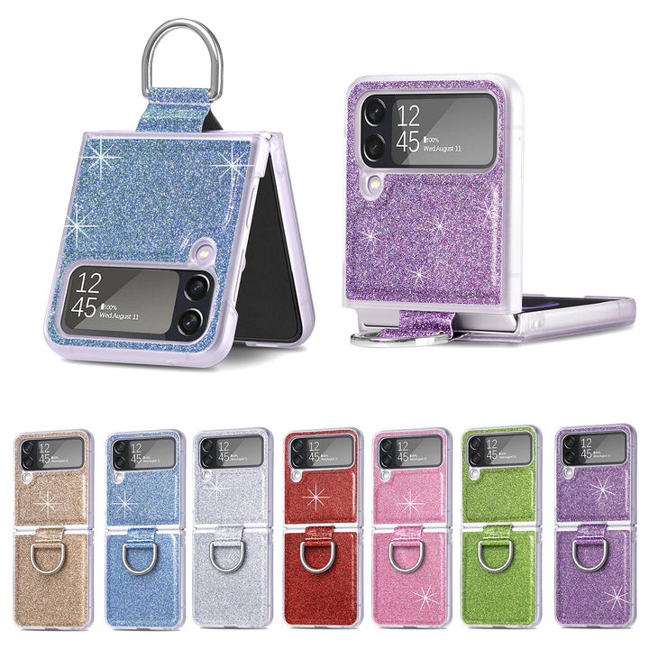 Bunte Glitzer/Ring Hülle/Case verschiedene Farben für Samsung Galaxy Z Flip 6, 5, 4, 3 | ZITOCASES®