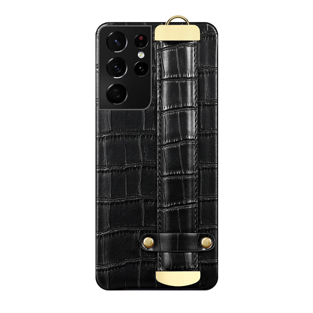 Krokodil Kunstleder Hülle/Case mit Halteband für Samsung Galaxy S24, S24 Plus, S24 Ultra, S24 FE, S23 FE, S23, S23 Plus, S23 Ultra, S22, S22 Plus, S22 Ultra, S21 FE, S21, S21 Plus, S21 Ultra, S20, S20 Plus, S20 Ultra, S20 FE, S10, Note 20 | ZITOCASES®