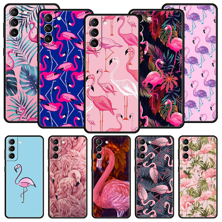 Flamingo Motive Soft Hülle/Case für Samsung Galaxy S24, S24 Plus, S24 Ultra, S24 FE, S23 FE, S23, S23 Plus, S23 Ultra, S22, S22 Plus, S22 Ultra, S21 FE, S21, S21 Plus, S21 Ultra, S20, S20 Plus, S20 Ultra, S20 FE, S10, Note 20 | ZITOCASES®