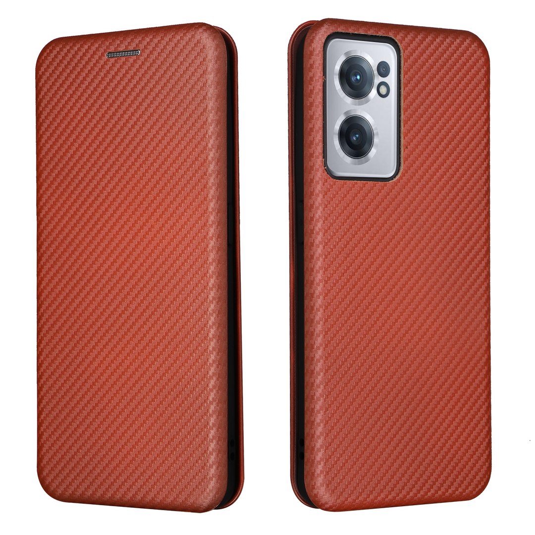 Kunstleder Carbon Klapp Hülle/Flip Case für OnePlus 13R, 13, 12R, 12, 11, 10T, 10 Pro, 9, 9 Pro, 8, 8 Pro, 8T, Nord, 4, 3, 2, CE | ZITOCASES®