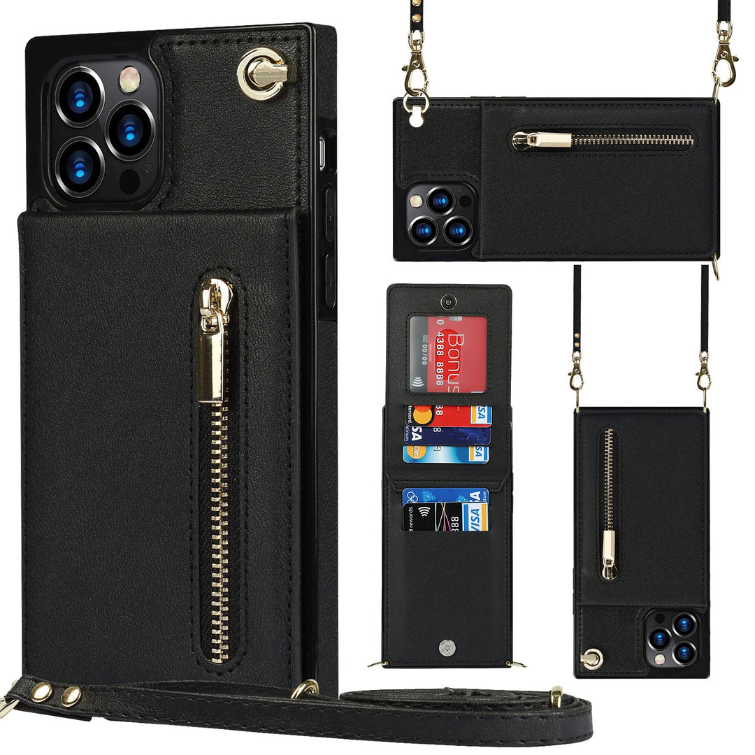 Kunstleder Brieftaschen/Kartenfach Hülle/Case zum Umhängen für iPhone 16, 16 Plus, 16 Pro, 16 Pro Max, 15, 15 Plus, 15 Pro, 15 Pro Max, 14, 14 Plus, 14 Pro, 14 Pro Max, 13, 13 Pro, 13 Pro Max, 13 Mini, 12, 12 Pro, 12 Pro Max, 12 Mini, SE, 11, 11 Pro | ZITOCASES®