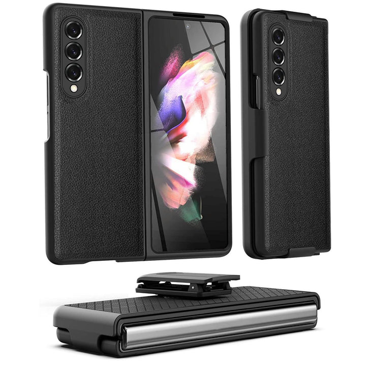 Zweiteilige Kunstleder Hülle/Case inkl. Clip/Auflage für Samsung Galaxy Z Fold 6, 5, 4, 3, 2 | ZITOCASES®