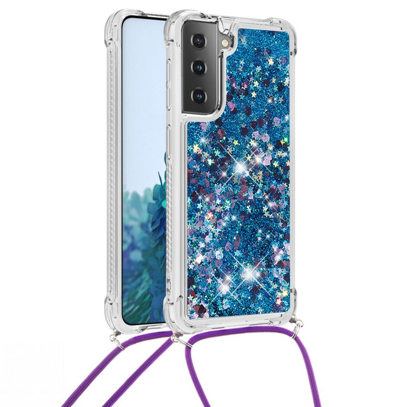 3D Liquid Glitzer/Airbag Hülle/Case zum Umhängen (Inkl. Kordel) für Samsung Galaxy S25, S25 Plus, S25 Ultra, S24, S24 Plus, S24 Ultra, S24 FE, S23 FE, S23, S23 Plus, S23 Ultra, S22, S22 Plus, S22 Ultra, S21 FE, S21, S21 Plus, S21 Ultra, S20, S20 Plus | ZITOCASES®