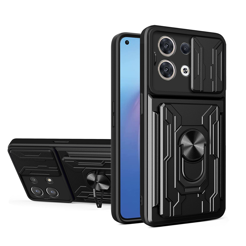 Kamera Schutz Outdoor/Magnet Hülle/Case mit Kartenfach für Oppo Reno 13, 13 Pro, 12, 12 Pro, 11, 11 Pro, 10, 10 Pro, 9, 9 Pro, 9 Pro Plus, 8, 8T, 8 Pro, 7, 7 Pro, 7 SE, 6, 4, 4Z, 4 Pro, Find X8, X8 Pro, X7, X7 Ultra, X6, X6 Pro | ZITOCASES®