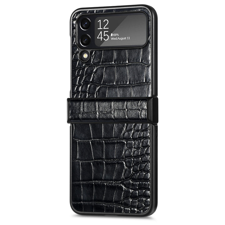 Krokodil-Leder Optik Hülle/Case für Samsung Galaxy Z Flip 6, 5, 4, 3 | ZITOCASES®