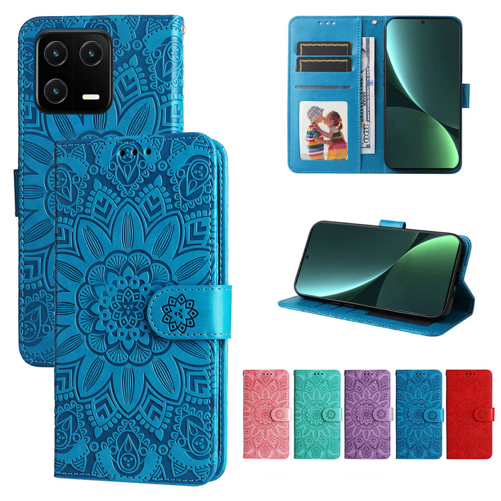 Mandala-Blumen Kunstleder Klapp Hülle/Flip Case für Xiaomi 14, Redmi Note-Serie | ZITOCASES®