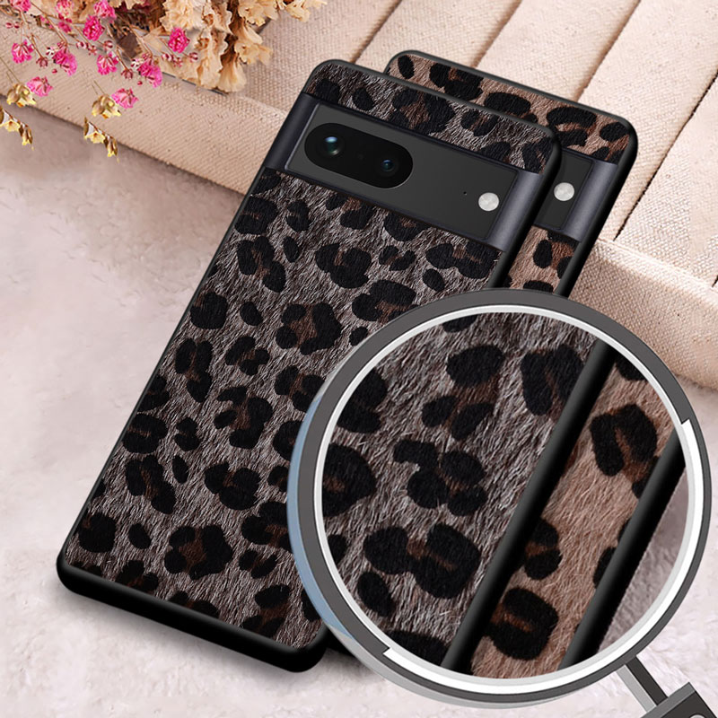 Weiche Stoff/Kunstfell Tierfell/Leopard Hülle/Case für Google Pixel 9, 9 Pro, 9 Pro XL, 9A, 8, 8 Pro, 8A, 7, 7 Pro, 7A, 6, 6 Pro, 6A, 5, 4, 4 XL, 4A, 3 XL, 3A, 3A XL | ZITOCASES®