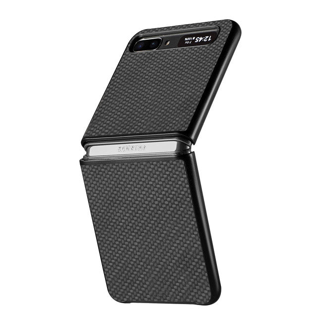 Carbon Optik Plastik Hülle/Case für Samsung Galaxy Z Flip 6, 5, 4, 3 | ZITOCASES®