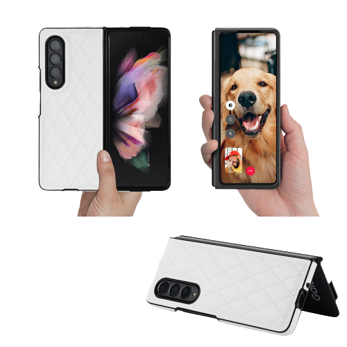 Karierte Kunstleder Hülle/Case für Samsung Galaxy Z Fold 6, 5, 4, 3, 2 | ZITOCASES®