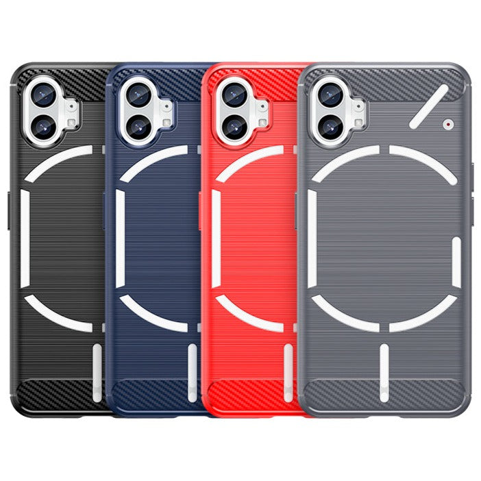 Edle Carbon Akzente Soft Hülle/Case verschiedene Farben für Nothing Phone (3a), (3a) Pro, (2), (2a), (2a) Plus, (1), CMF Phone 1 | ZITOCASES®