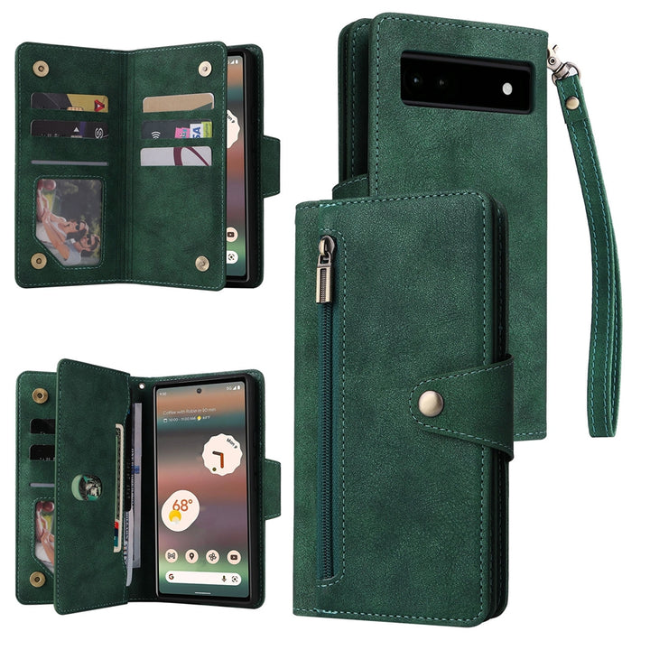 Kunstleder Brieftaschen Hülle/Case verschiedene Farben für Google Pixel 9, 9 Pro, 9 Pro XL, 8, 8 Pro, 8A, 7, 7 Pro, 7A, 6, 6 Pro, 6A, 5, 4, 4 XL, 4A, 3 XL, 3A, 3A XL | ZITOCASES®