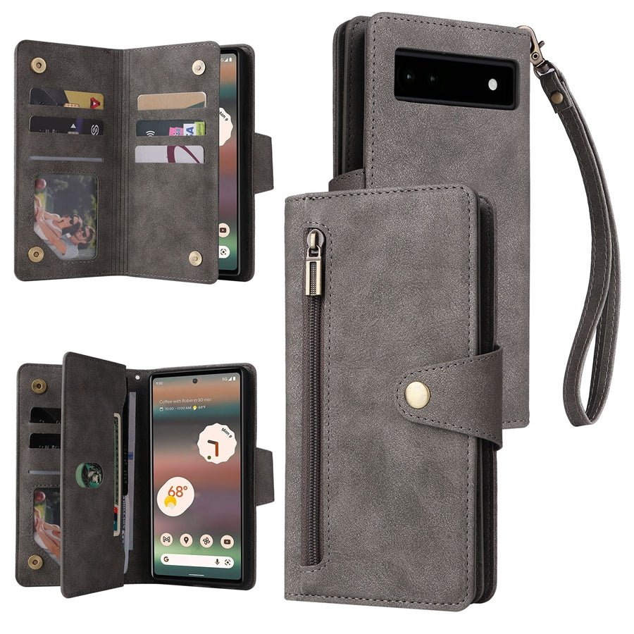 Kunstleder Brieftaschen Hülle/Case verschiedene Farben für Google Pixel 9, 9 Pro, 9 Pro XL, 8, 8 Pro, 8A, 7, 7 Pro, 7A, 6, 6 Pro, 6A, 5, 4, 4 XL, 4A, 3 XL, 3A, 3A XL | ZITOCASES®