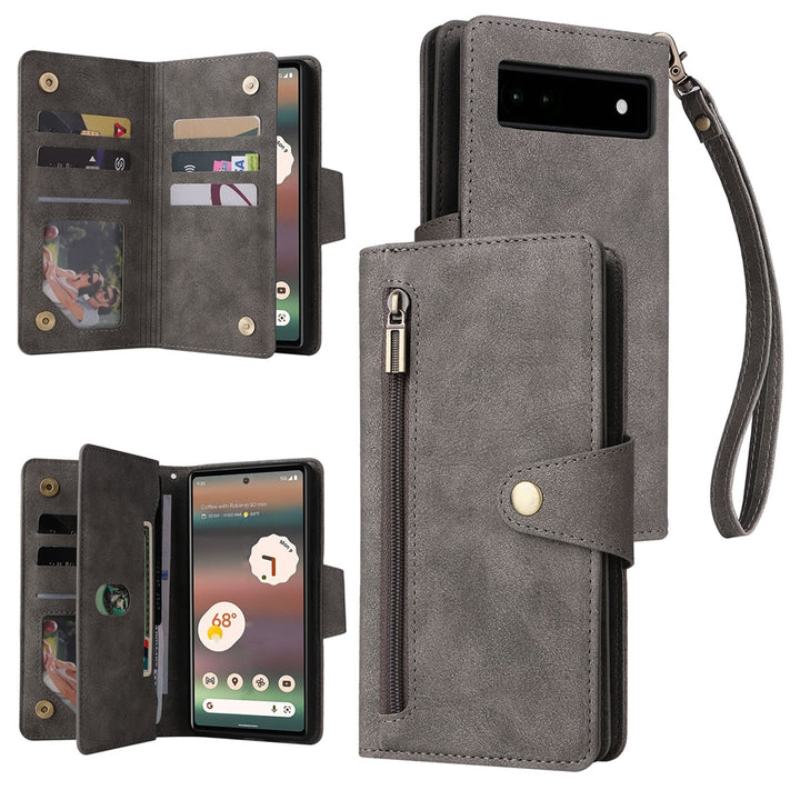 Kunstleder Brieftaschen Hülle/Case verschiedene Farben für Google Pixel 9, 9 Pro, 9 Pro XL, 8, 8 Pro, 8A, 7, 7 Pro, 7A, 6, 6 Pro, 6A, 5, 4, 4 XL, 4A, 3 XL, 3A, 3A XL | ZITOCASES®