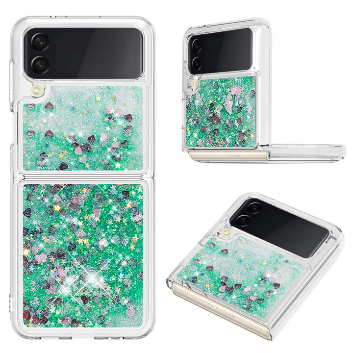 Liquid Schwimmende Glitzer Flakes Hülle/Case verschiedene Farben für Samsung Galaxy Z Flip 6, 5, 4, 3 | ZITOCASES®