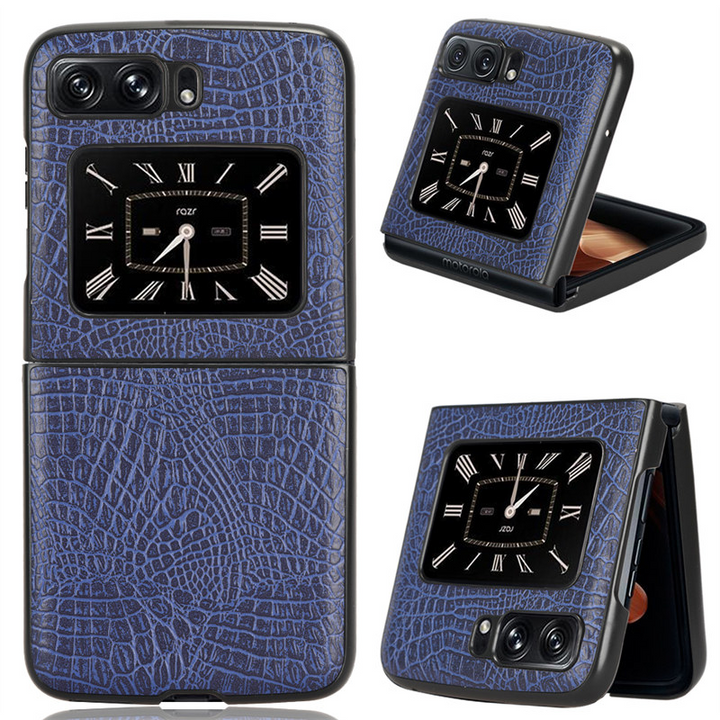 Krokodil-Leder Optik Hülle/Case verschiedene Farben für Motorola Razr 22 | ZITOCASES®