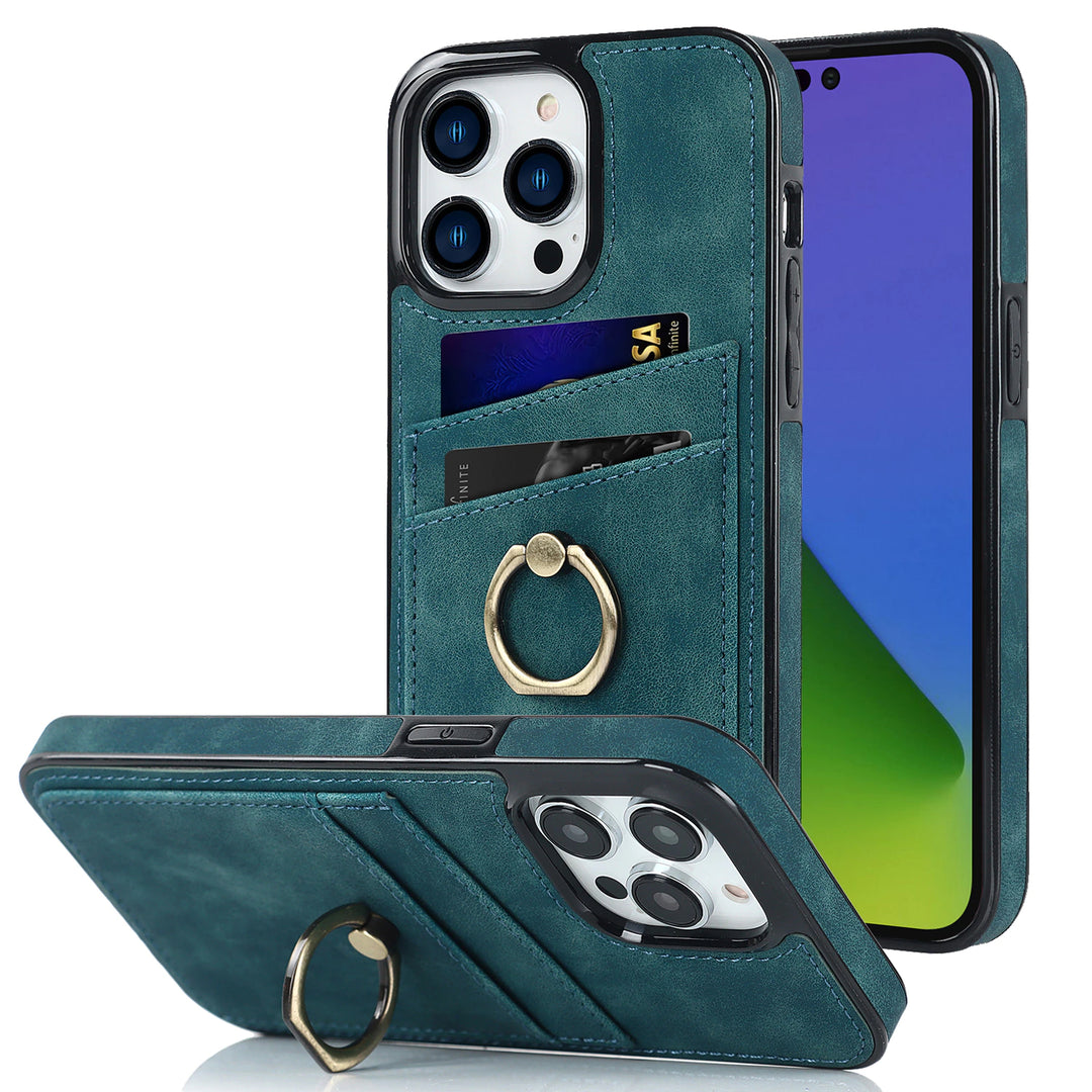 Wildleder Optik Kartenfach Hülle/Case inkl. Ring für iPhone 16, 16 Plus, 16 Pro, 16 Pro Max, 15, 15 Plus, 15 Pro, 15 Pro Max, 14, 14 Plus, 14 Pro, 14 Pro Max, 13, 13 Pro, 13 Pro Max, 13 Mini, 12, 12 Pro, 12 Pro Max, 12 Mini, SE, 11, 11 Pro, 11 Pro Max | ZITOCASES®