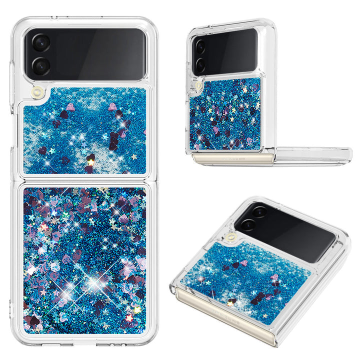 Liquid Schwimmende Glitzer Flakes Hülle/Case verschiedene Farben für Samsung Galaxy Z Flip 6, 5, 4, 3 | ZITOCASES®