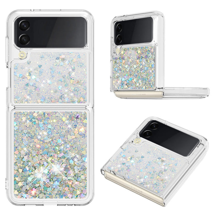 Liquid Schwimmende Glitzer Flakes Hülle/Case verschiedene Farben für Samsung Galaxy Z Flip 6, 5, 4, 3 | ZITOCASES®