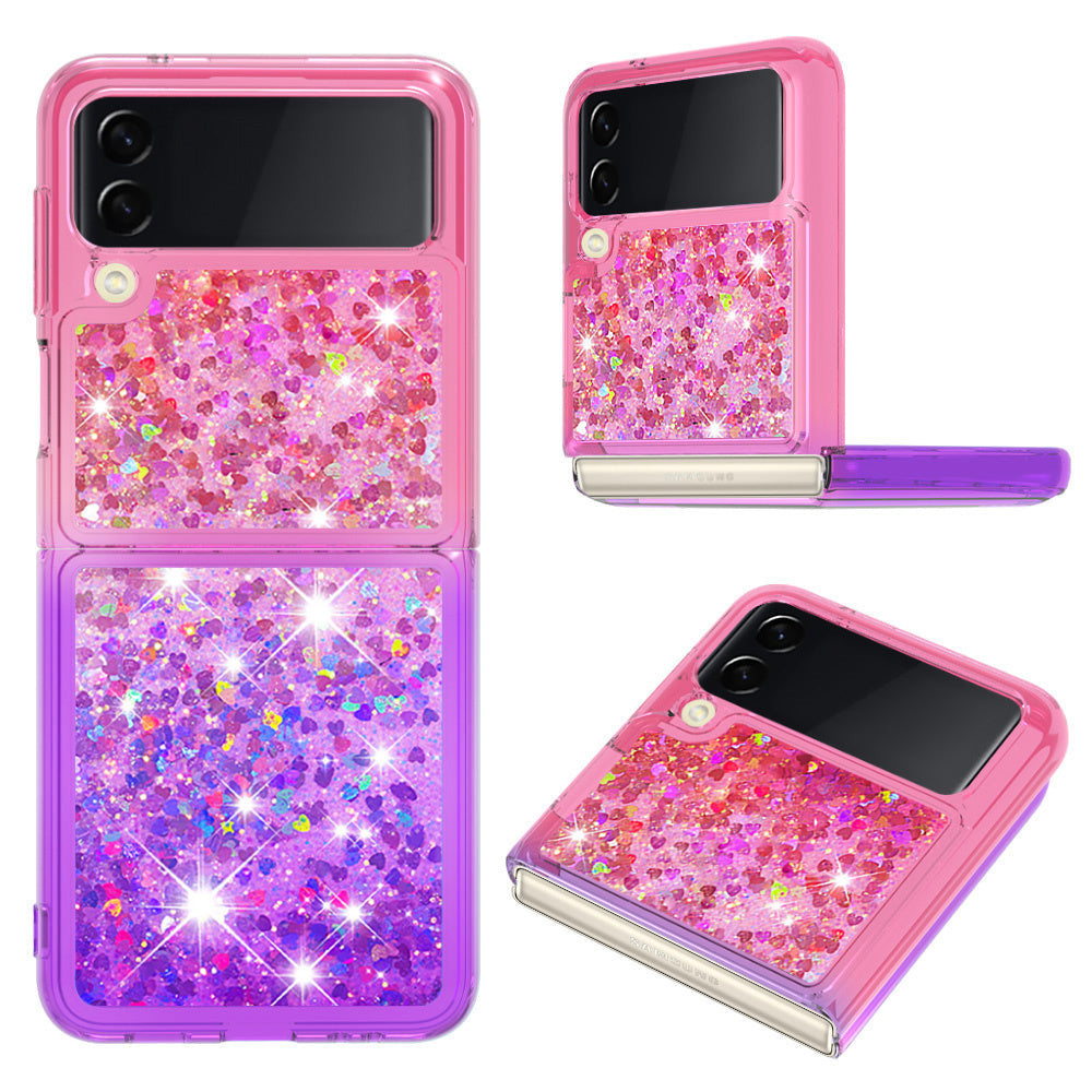 Liquid Schwimmende Glitzer Flakes Hülle/Case verschiedene Farben für Samsung Galaxy Z Flip 6, 5, 4, 3 | ZITOCASES®