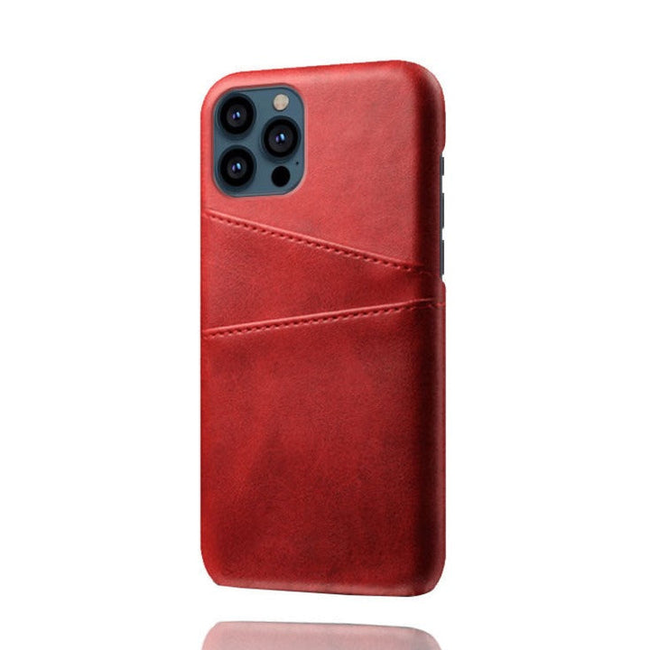 Kunstleder Optik Hülle/Case mit Kartenfach für iPhone 13, 14, 15, 16-Serie | ZITOCASES®