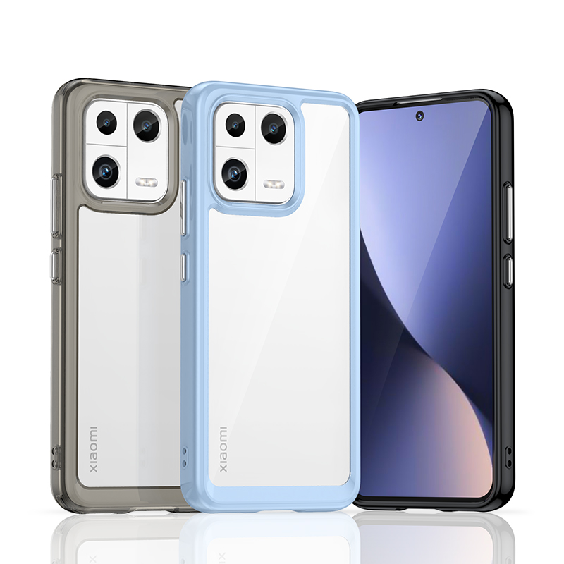 Transparente Silikon/Plastik Hülle/Case mit buntem Rahmen für Xiaomi 15, 15 Pro, 15 Ultra, 14, 14 Pro, 14 Ultra, 14T, 14T Pro, 13, 13 Pro, 13 Lite, 13 Ultra, 13T, 13T Pro, 12, 12 Pro, 12X, 12 Lite, 12T, 12T Pro, 11, Redmi Note 14 Pro Plus | ZITOCASES®