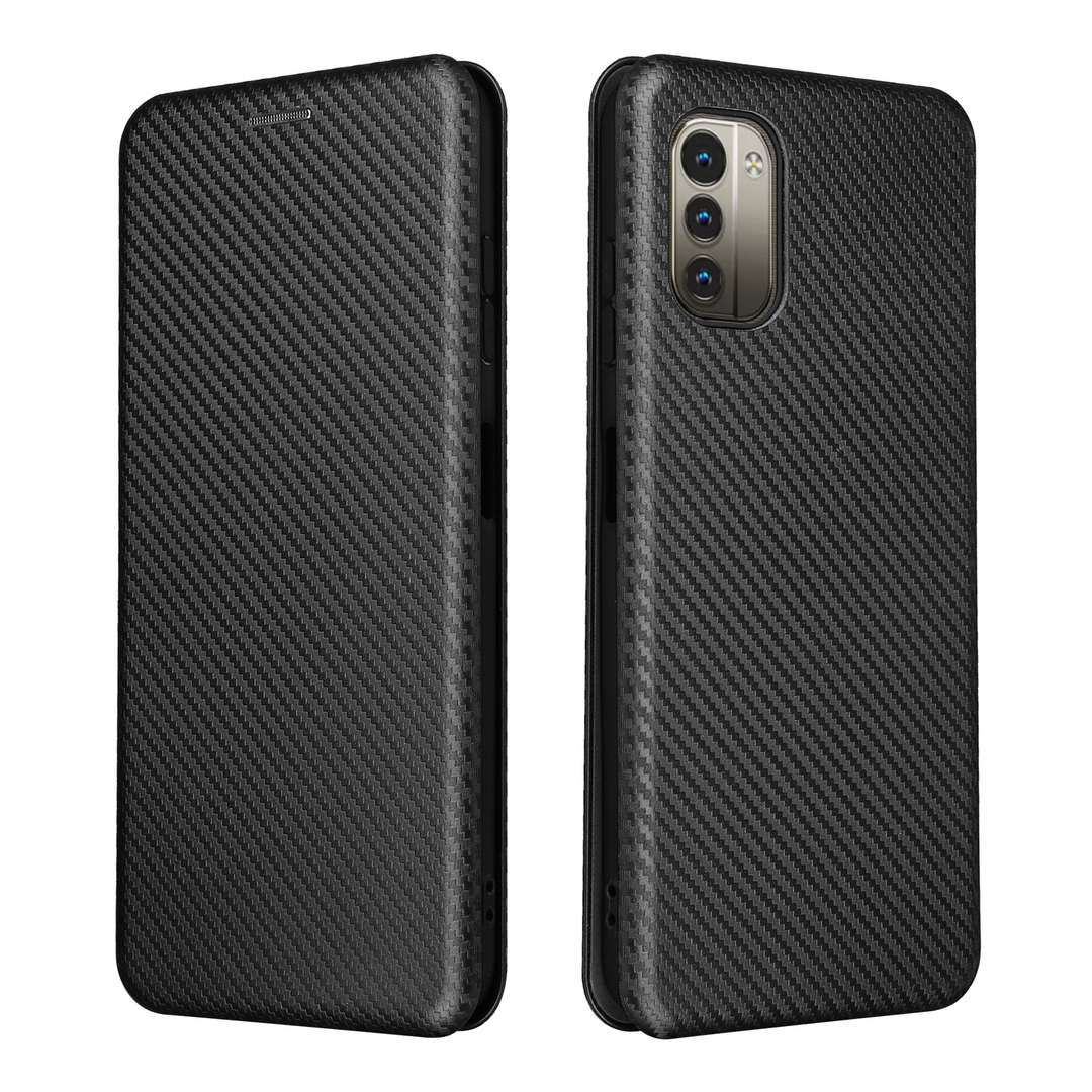 Kunstleder Carbon Klapp Hülle/Flip Case für Nokia X30, XR21, XR20, X20, X6, X5, G60, G50, G42, G22, G21, G20, G11, G10, 8.3, 8, 7.2, 7.1, 6.2, 6, 5.4 | ZITOCASES®