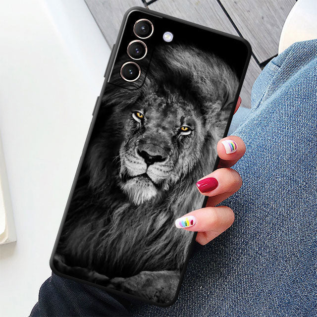 Tiger/Löwe Motive Soft Hülle/Case für Samsung Galaxy S23, S22, S21-Serie | ZITOCASES®