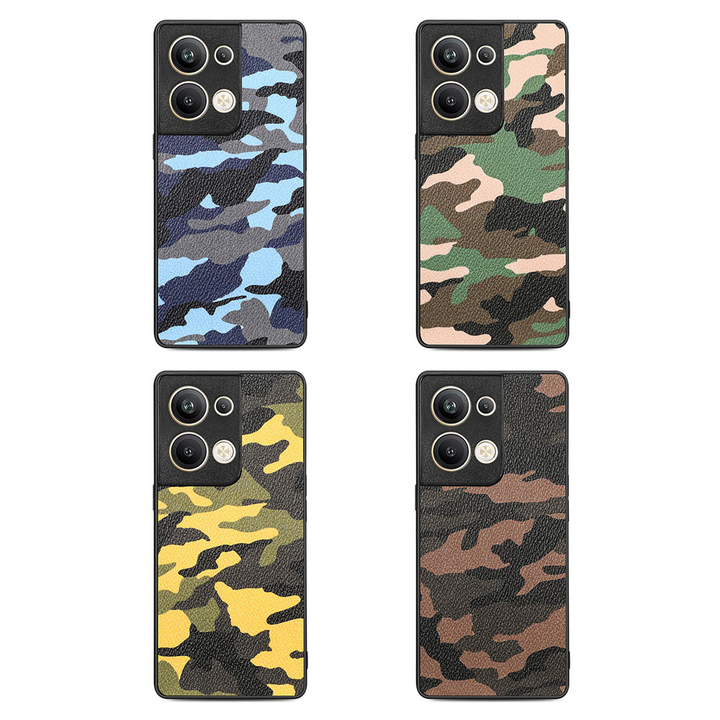 Kunstleder Camouflage/Tarnfarben Hülle/Case verschiedene Farben für Oppo Reno 12, 11, 10, A-Serie | ZITOCASES®