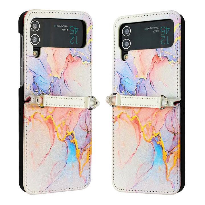 Marmor/Geometrie Kunstleder Soft Hülle/Case für Samsung Galaxy Z Flip 6, 5, 4, 3 | ZITOCASES®