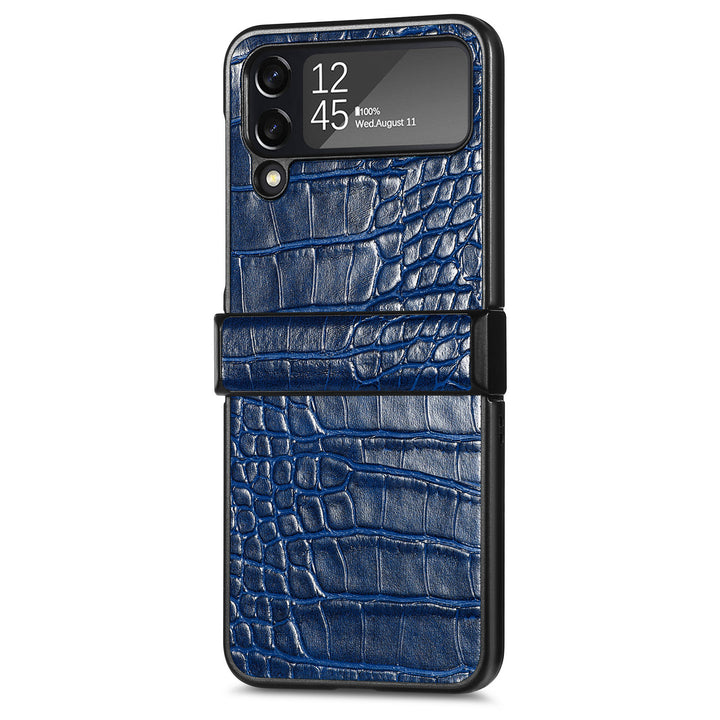 Krokodil-Leder Optik Hülle/Case für Samsung Galaxy Z Flip 6, 5, 4, 3 | ZITOCASES®