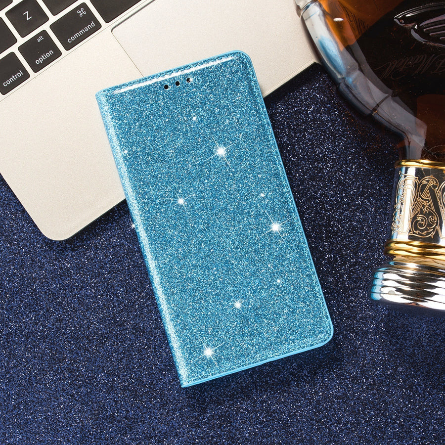 Glitzer Kunstleder Klapp Hülle/Flip Case für Samsung Galaxy S24, S23-Serie | ZITOCASES®