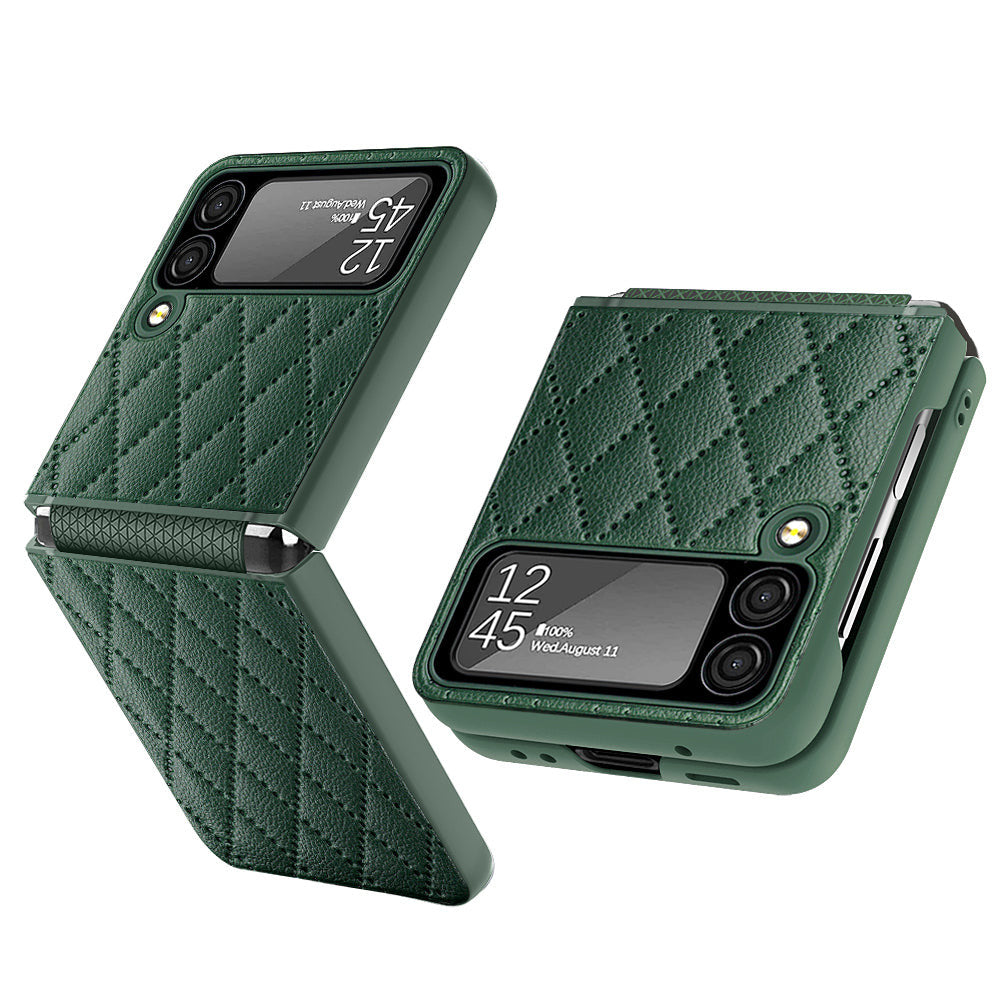 Karierte Kunstleder Hülle/Case für Samsung Galaxy Z Flip 6, 5, 4, 3 | ZITOCASES®