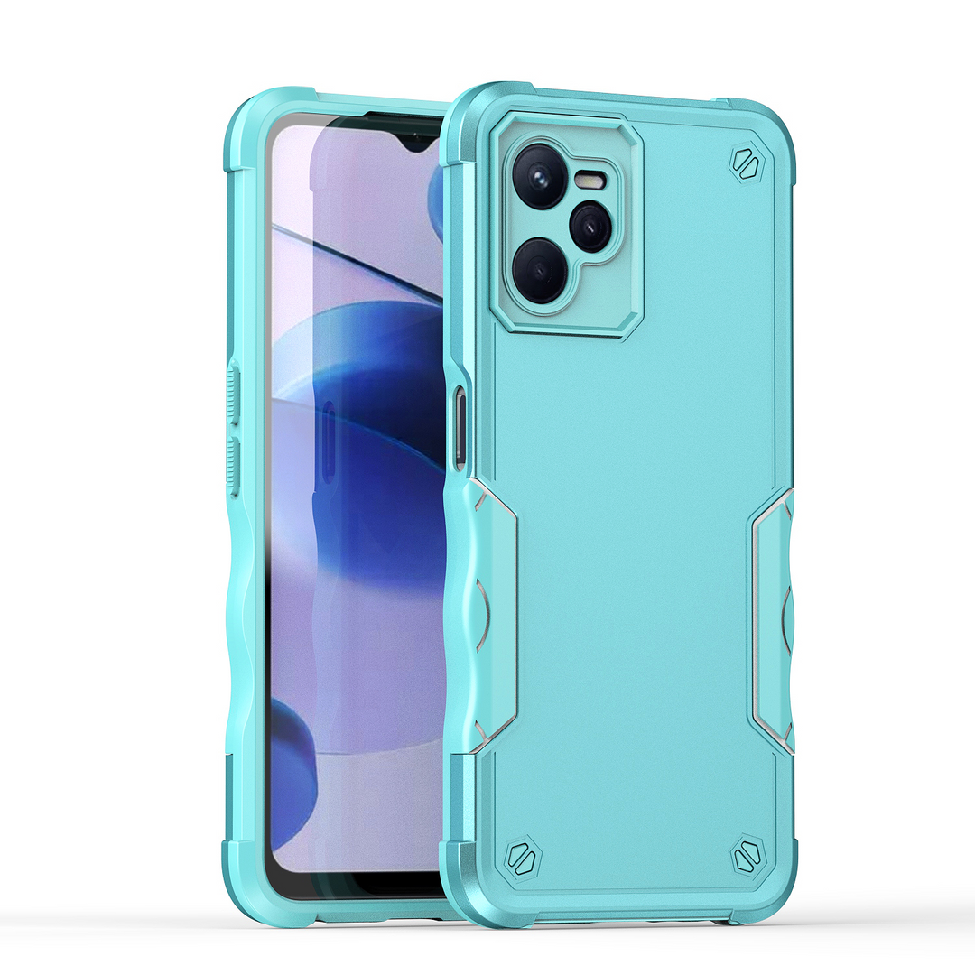 Zweifarbige Stoßfeste Silikon Hülle/Case für Realme 12, C-Serie | ZITOCASES®