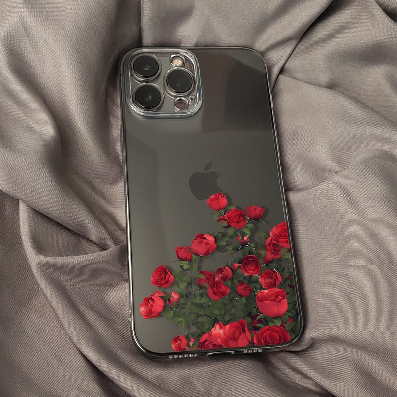 Rosen/Blumen Motiv Soft Hülle/Case für iPhone 16, 16 Plus, 16 Pro, 16 Pro Max, 16e, 15, 15 Plus, 15 Pro, 15 Pro Max, 14, 14 Plus, 14 Pro, 14 Pro Max, 13, 13 Pro, 13 Pro Max, 13 Mini, 12, 12 Pro, 12 Pro Max, 12 Mini, SE, 11, 11 Pro, 11 Pro Max | ZITOCASES®