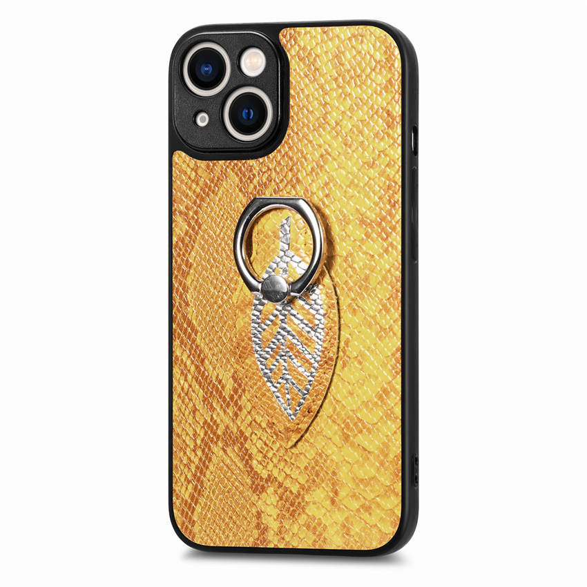 Schlangen-Leder Optik Ring Hülle/Case für iPhone 16, 15, 14, 13-Serie | ZITOCASES®