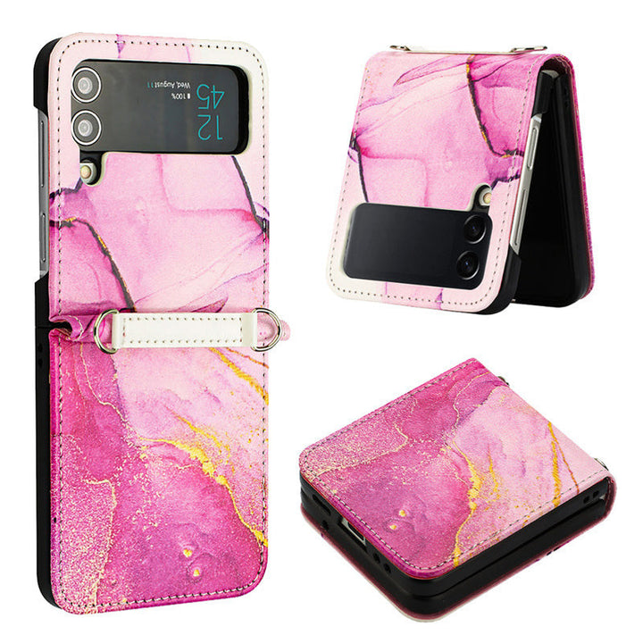 Marmor/Geometrie Kunstleder Soft Hülle/Case für Samsung Galaxy Z Flip 6, 5, 4, 3 | ZITOCASES®